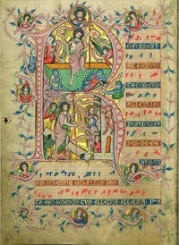 Illuminated manuscript with Ant. Resurrexi
